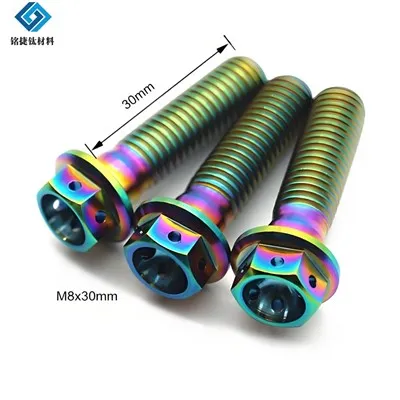 Baut flensa segi enam titanium